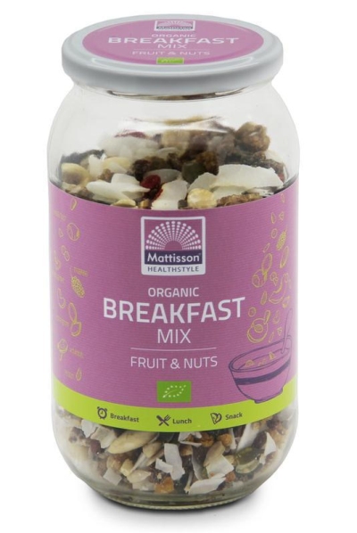 Mattisson healthstyle breakfast mix fruit & nuts 450g  drogist