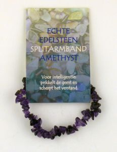 Foto van Steengoed splitkralen armband amethyst op kaart 1kaart via drogist