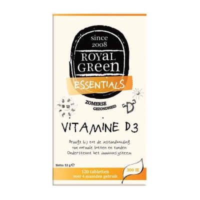 Royal green vitamine d3 120tab  drogist