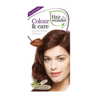 Hairwonder haarverf colour & care mahogany 5.5 100ml  drogist