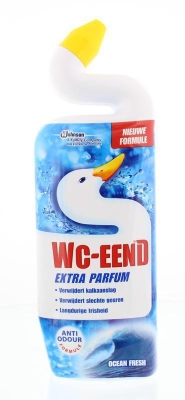 Foto van Wc eend toiletreiniger ocean fresh extra parfum 750ml via drogist
