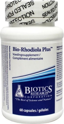 Foto van Biotics bio rhodiola plus 60cap via drogist