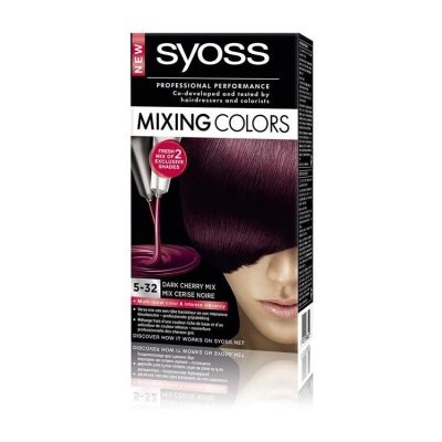 Syoss haarverf mixing colors dark cherry mix 5-32 1 stuk  drogist