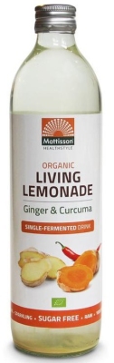 Foto van Mattisson living lemonade ginger & curcuma 500ml via drogist