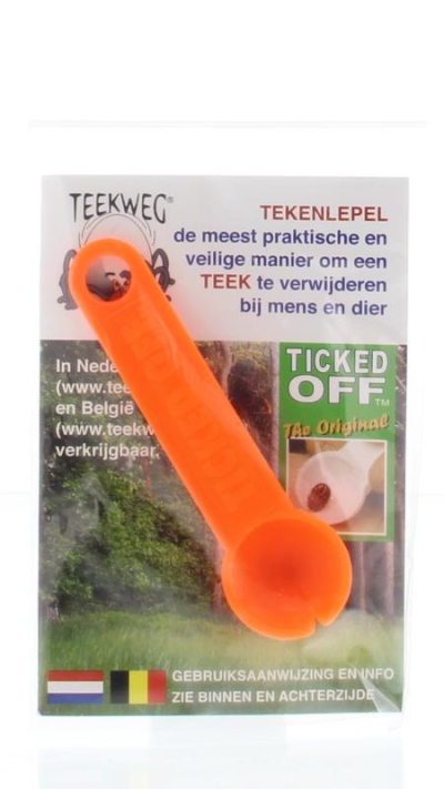Teekweg ticked off tekenlepel oranje 1st  drogist
