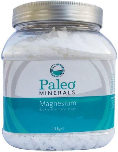 Foto van Paleo minerals minerals magnesium flakes pot verpakking 1500g via drogist