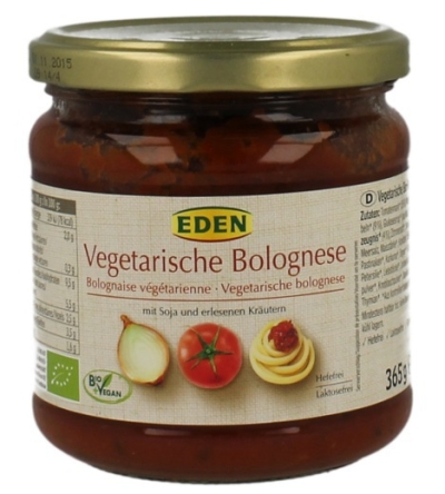 Eden bolognesesaus vegetarisch 365 gram  drogist