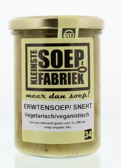 Foto van Kleinste soep fabriek erwtensoep/snert vegetarisch 400g via drogist