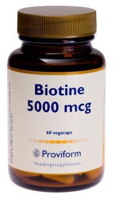 Foto van Proviform biotine 5mg 60vc via drogist