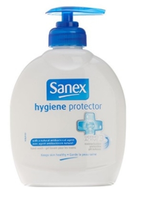 Foto van Sanex hygiene protector handzeep 300ml via drogist