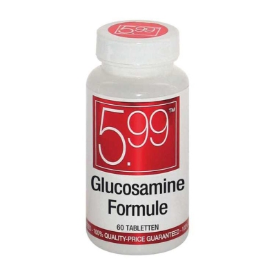 Foto van 5.99 glucosamine formule 60tab via drogist