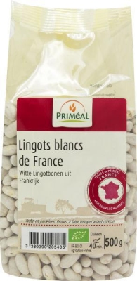 Foto van Primeal witte lingotbonen frankrijk 500g via drogist