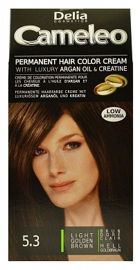 Foto van Cameleo haarkleuring permanente creme kleuring licht goud bruin 5.3 1 stuk via drogist