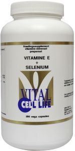 Foto van Vital cell life vitamine e & selenium 200vc via drogist