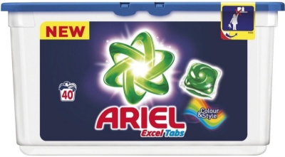 Foto van Ariel color excel liquid tabs 40tb via drogist