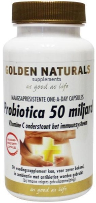 Golden naturals probiotica 50 miljard 30cp  drogist