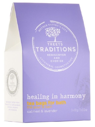 Foto van Treets healing in harmony bath tea 3st via drogist