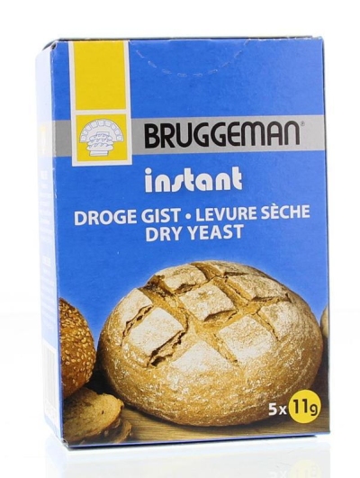 Foto van Bruggeman instant gist (5 x 11 gram) 55g via drogist