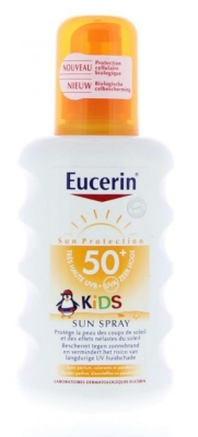 Foto van Eucerin zonnebrand spray kids spf 50+ 200 ml via drogist