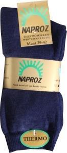 Foto van Naproz thermo sokken 39-42 blauw 3paar via drogist