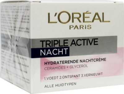 Foto van L'oréal paris nachtcreme triple active 50ml via drogist