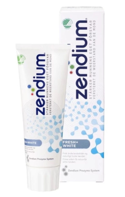 Zendium tandpasta fresh whitener 75ml  drogist