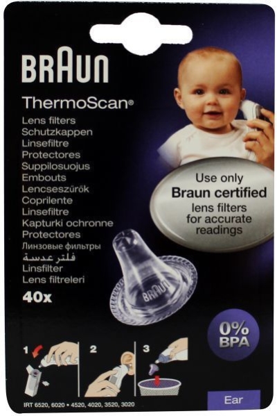 Foto van Braun thermoscan lensfilters lf40 40st via drogist