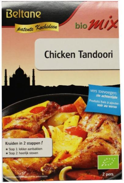 Foto van Beltane chicken tandoori kruiden 21,5g via drogist