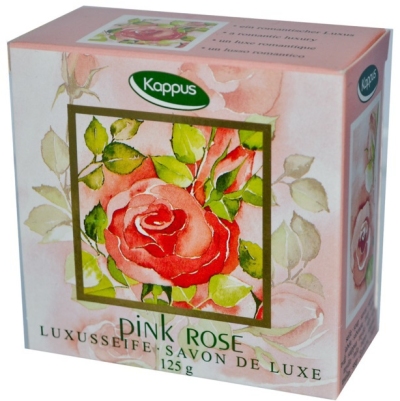 Foto van Kappus zeep pink rose luxe 125 gram via drogist
