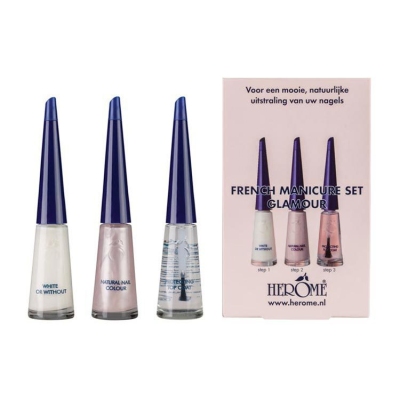 Herome french manicure glamour 3x10ml  drogist