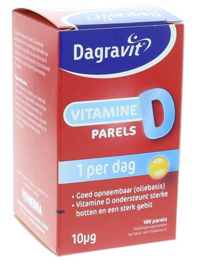Foto van Dagravit vitamine d pearls 400iu 100st via drogist