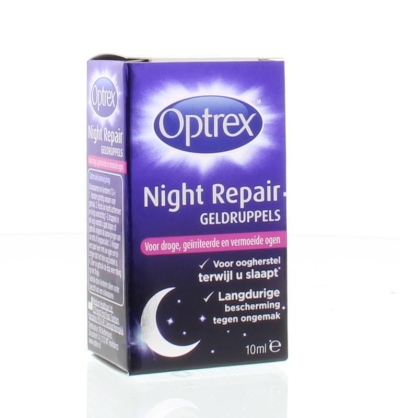 Foto van Optrex night repair 10ml via drogist