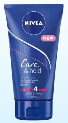 Nivea care & hold styling gel extra strong 150ml  drogist