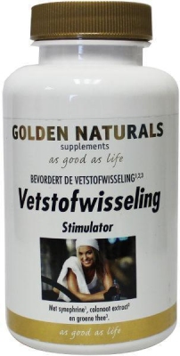 Foto van Golden naturals vetstofwisseling stimulator 60cp via drogist