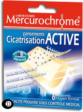 Mercurochrome pleisters actieve genezing 6 stuks  drogist