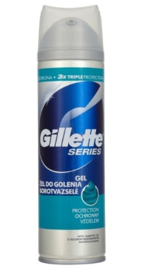 Foto van Gillette scheergel protection 200ml via drogist