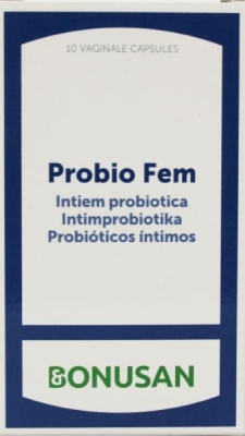 Foto van Bonusan probio fem capsules 10st via drogist