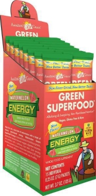 Foto van Amazing grass watermelon green superfood 15sach via drogist