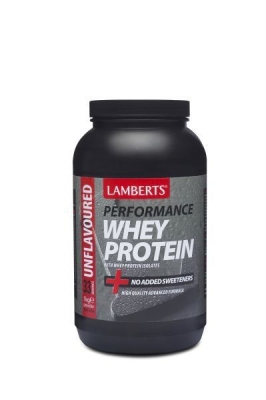 Foto van Lamberts voedingssupplementen whey protein unflavoured 7000 1000g via drogist