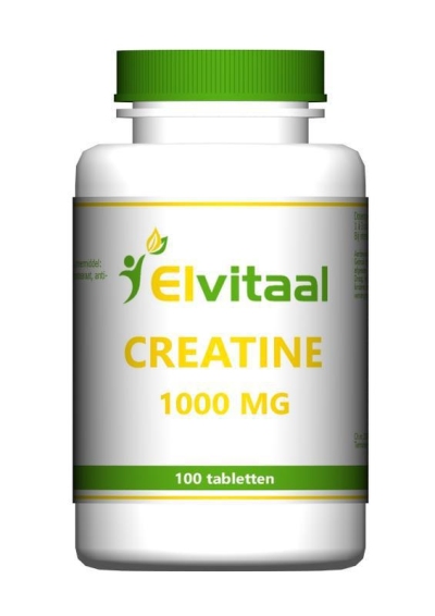 Foto van Elvitaal creatine 1000 mg 100tb via drogist