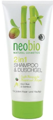 Foto van Neobio douche & shampoo 2 in 1 200ml via drogist