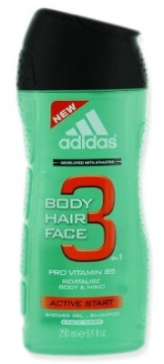 Foto van Adidas showergel man active start hair&body 250 ml via drogist