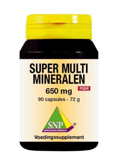 Snp super multi mineralen 650 mg puur 90ca  drogist