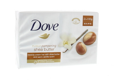 Foto van Dove purely pampering sheaboter & vanille zeep 100gram via drogist