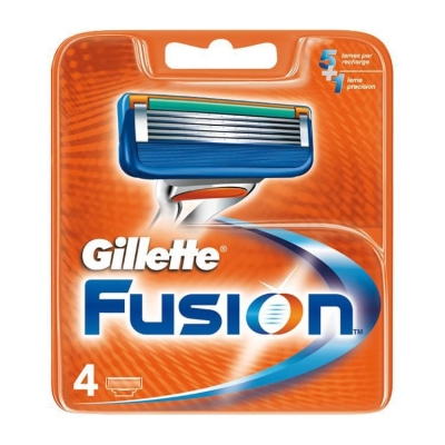 Foto van Gillette fusion scheermesjes 4st via drogist