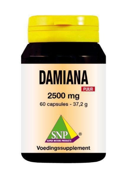 Foto van Snp damiana extract 2500 mg puur 60ca via drogist