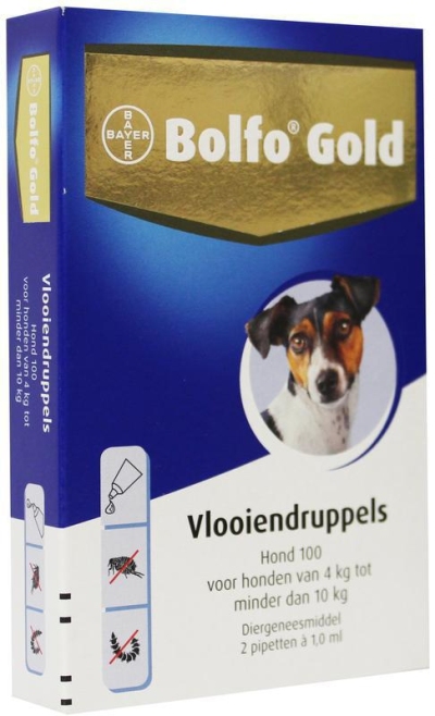 Bolfo druppels honden 4 - 10 kg 2x1ml  drogist