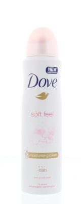 Foto van Dove deodorant spray soft feel 150ml via drogist