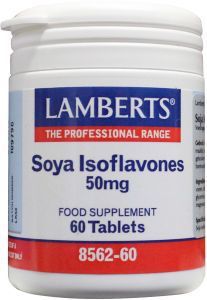 Foto van Lamberts soja isoflavonen 50 mg 60tab via drogist