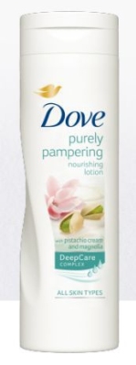 Foto van Dove purely pampering pistache bodylotion 250ml via drogist